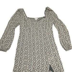 Floral Long Sleeve Dress “AndNowThis” Size XL w/ Slit
